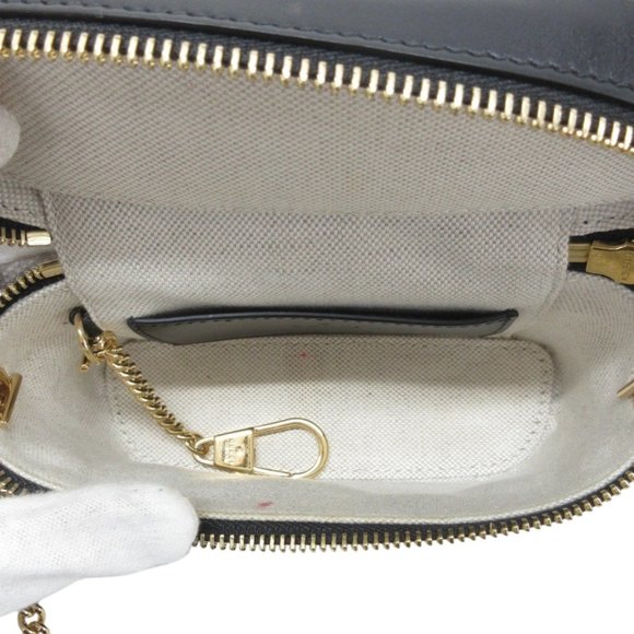 GUCCI GG Matelasse Mini Top Handle Bag Black 723770 2way Chain Shoulder - Picture 15 of 16